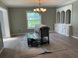 remodel dining room paint crown molding